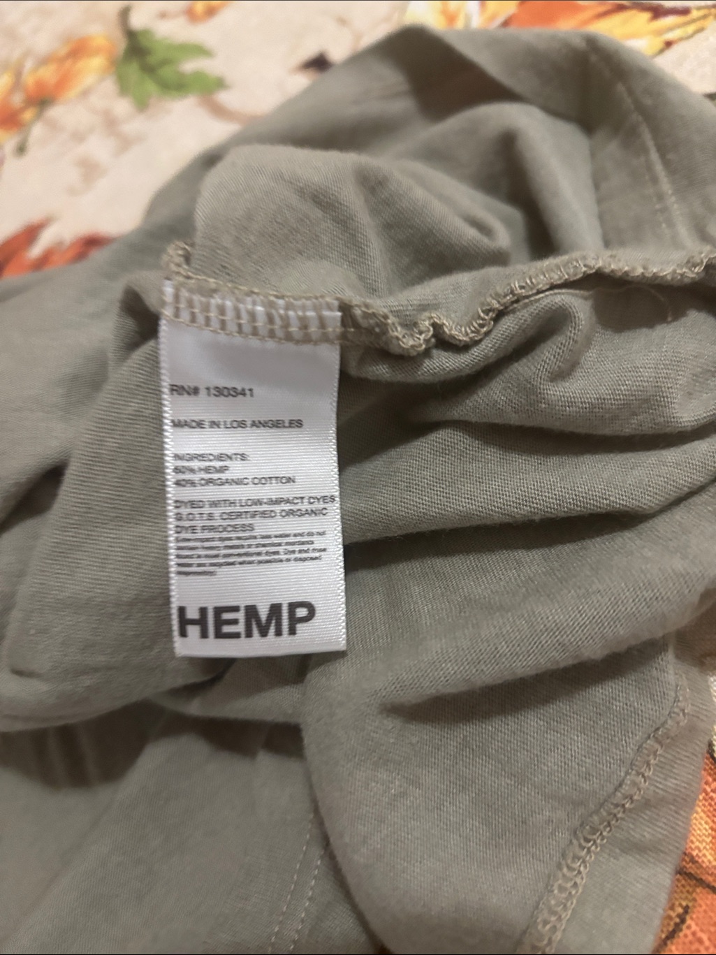 Relaxed Olive Green Women's Top — image 7 of 8